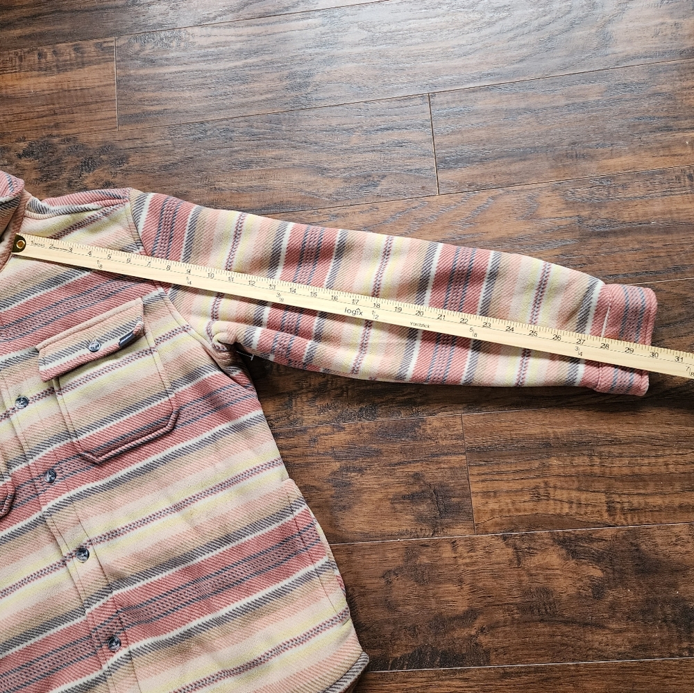 Eddie Bauer Striped Sherpa Lined Fleece Jacket - Picture 6 of 16